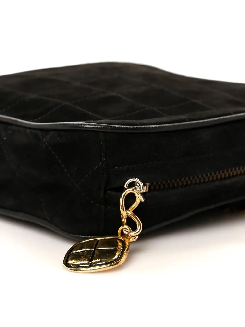 Chanel Suede Chocolate Bar Tassel #290634C85B